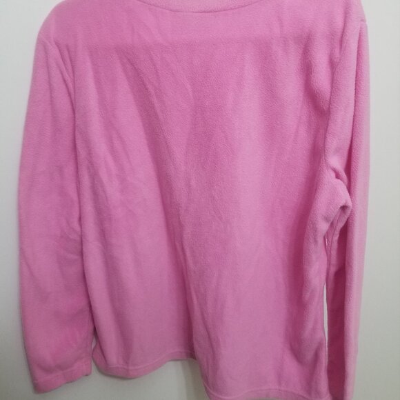 XL fuzzy pink Bobbie Brooks sleepwear long sleeve shirt - Picture 6 of 6